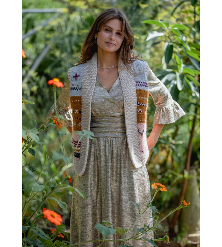 Quito Block Sleeveless Cardigan Multi
