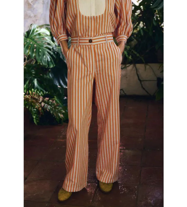 Romeo Pants - Orange Stripe