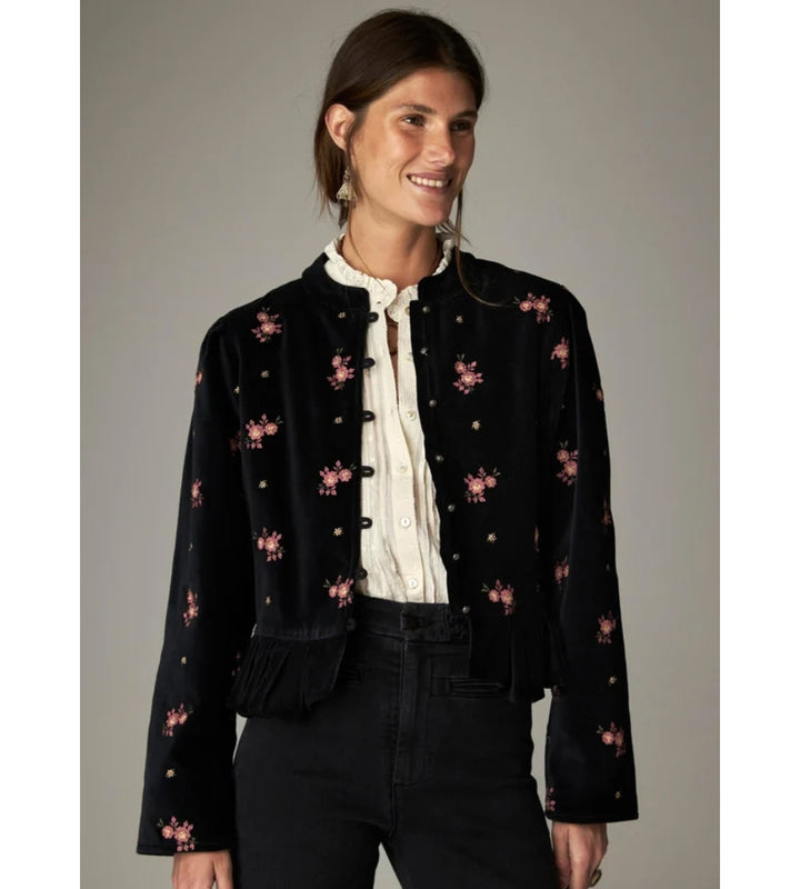 Versailles Antoinette Jacket - Night Roses