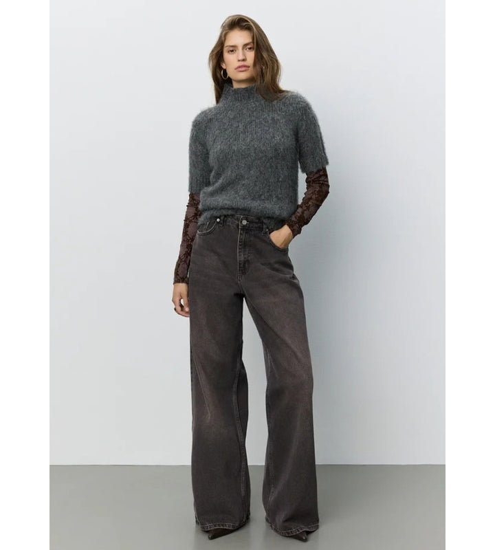 Saminasw Knit Top - Dark Grey