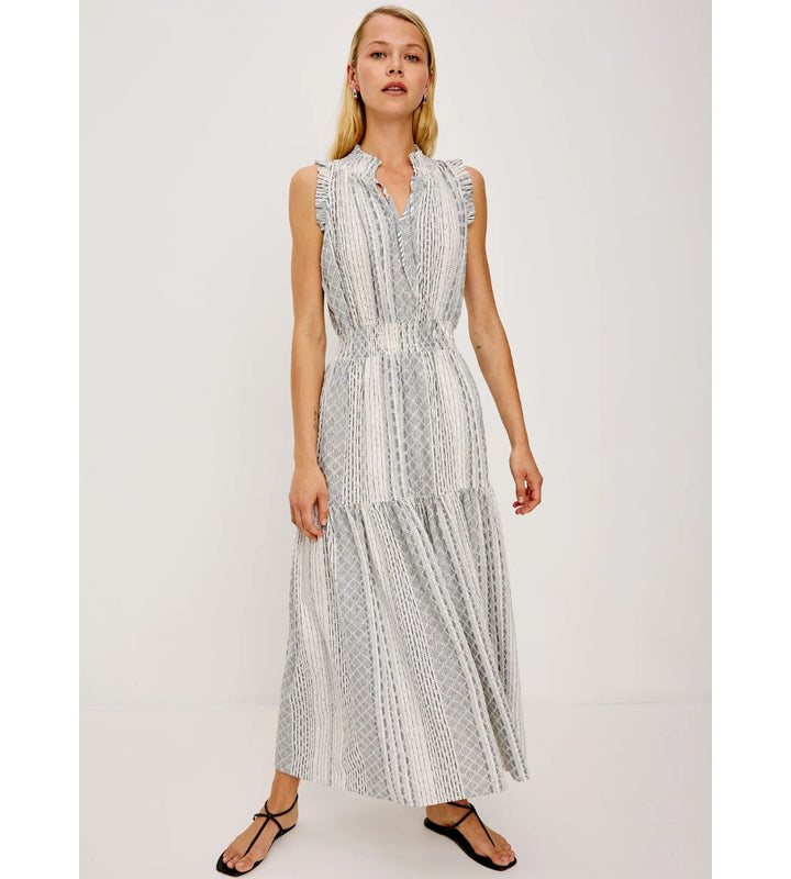 Alessi Dress Striped Eyelets