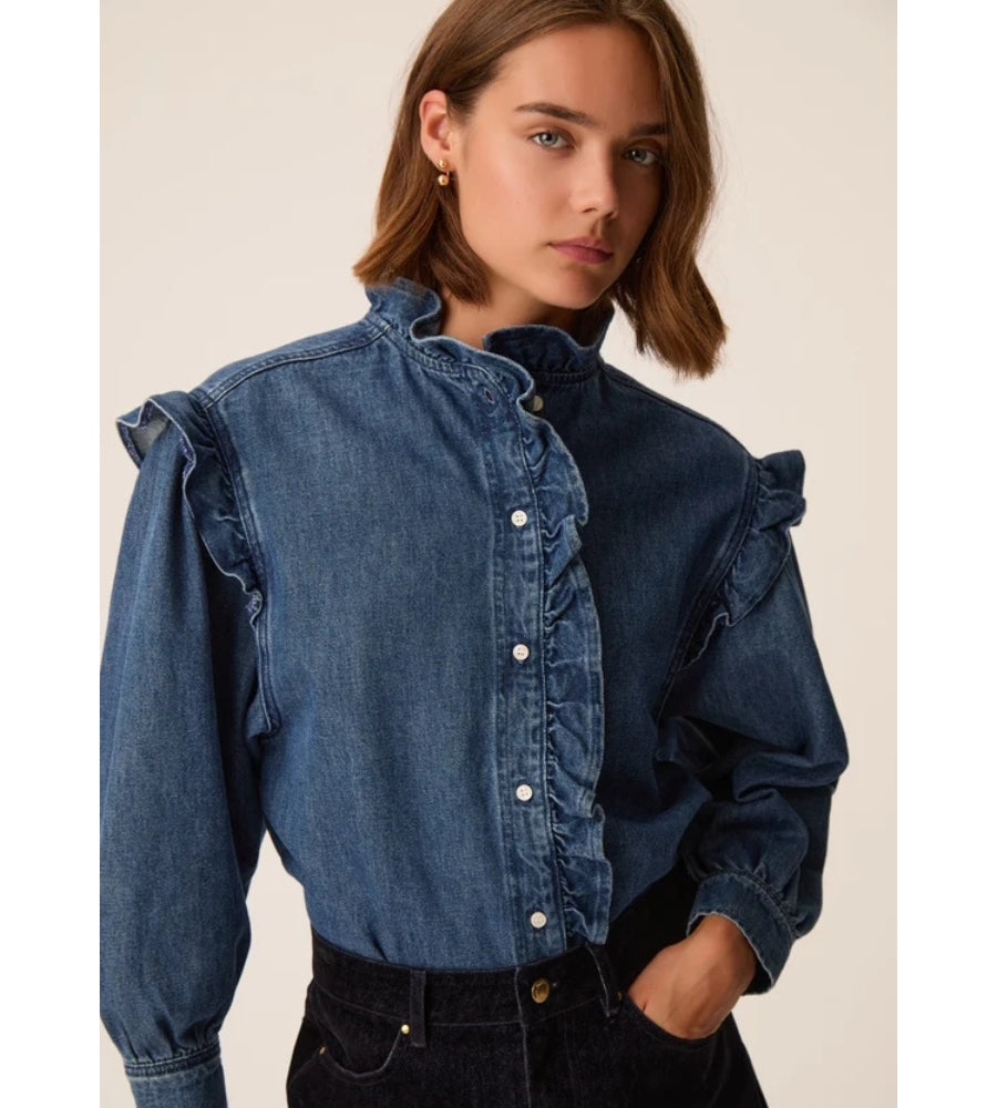Lazou Shirt - Middle Blue