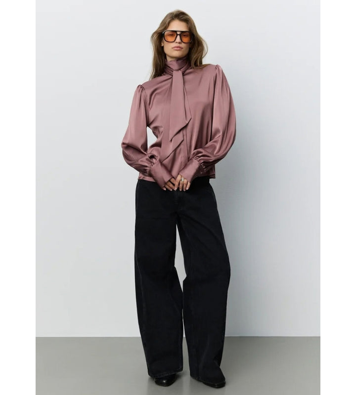 Carinasw Satin Shirt - Dusty Plum