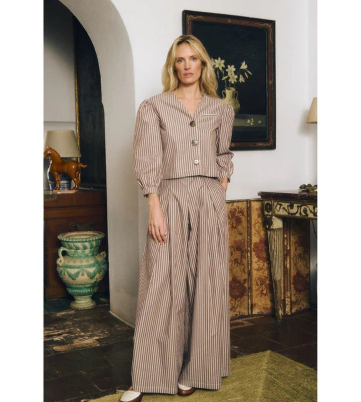 Palladio Pants - Brown Stripes