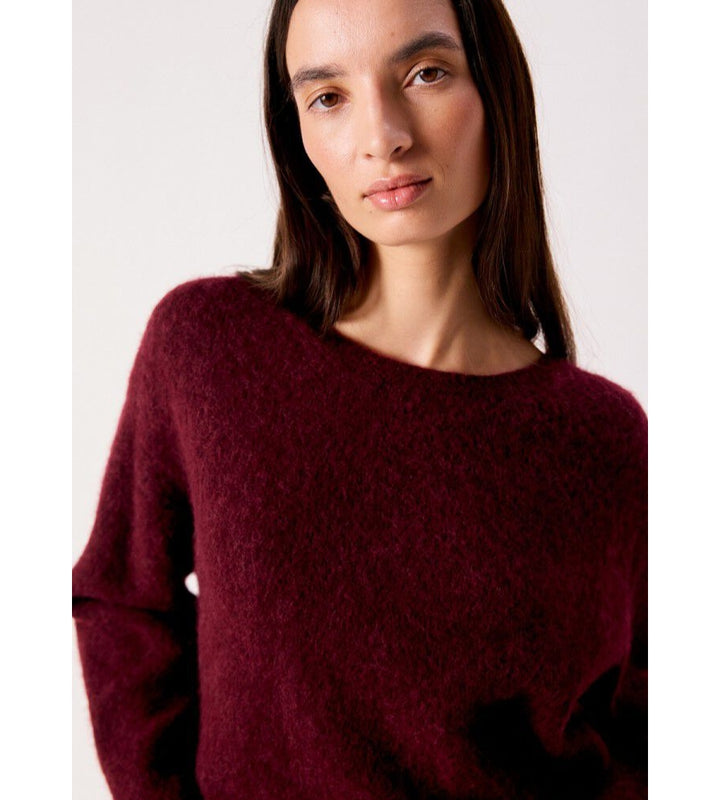 Vitow Sweater - Dark Red Melange