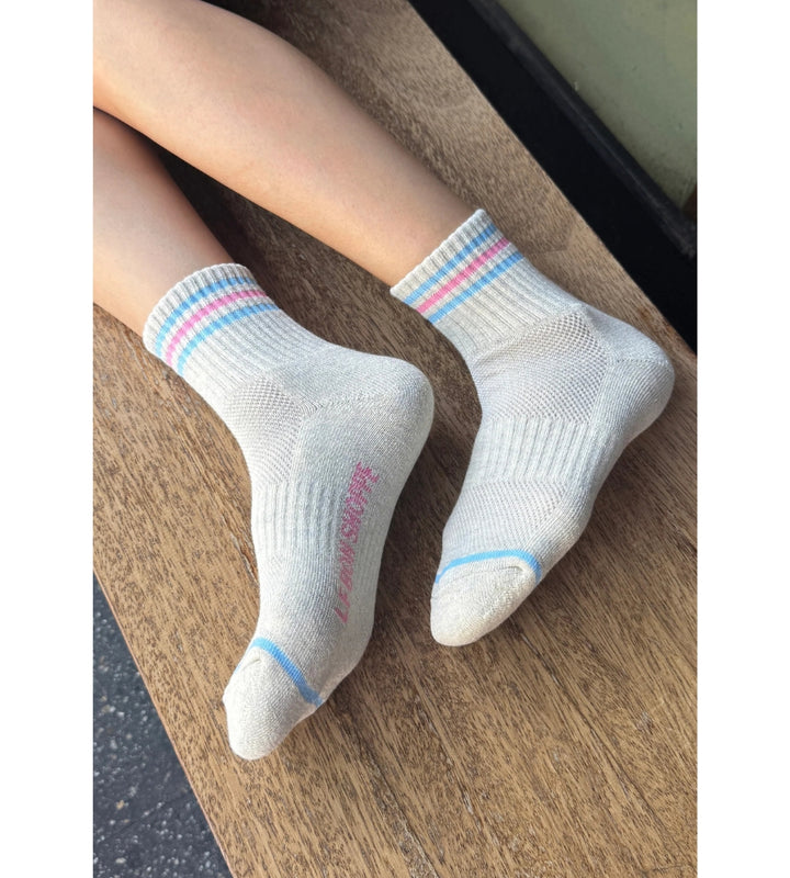 Girlfriend Socks - Bright Grey