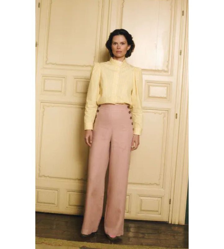 Pablo Pants - Misty Rose Linen