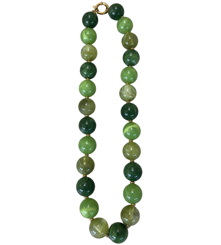 6982 Bead Necklace - Green