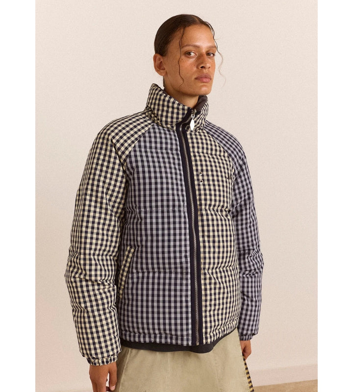 Reversible Opal Puffer - Mix Gingham