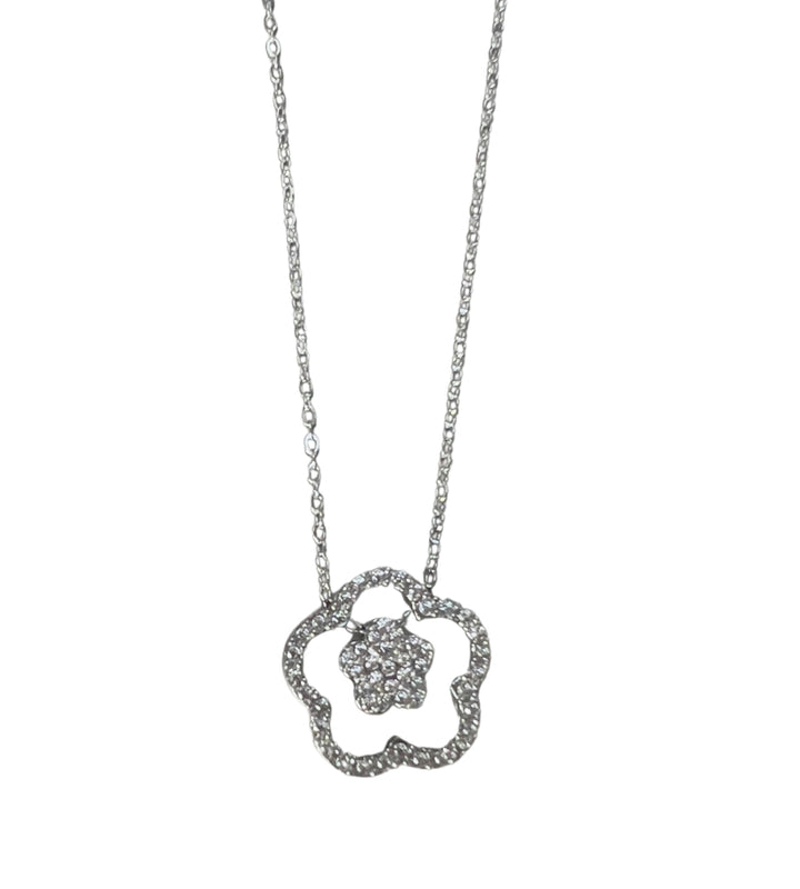 11318 Clover Necklace Silver