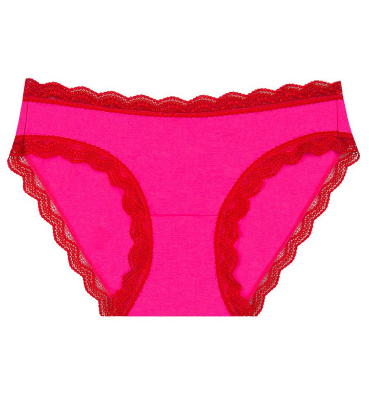 1KNRASSCAR - Classic Knicker - Raspberry/Scarlett