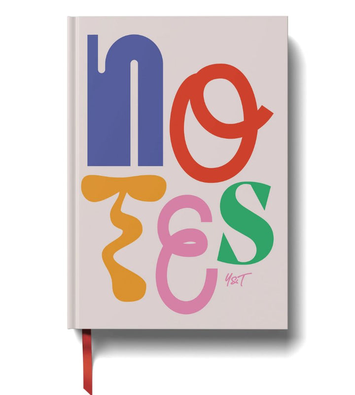Lined Notebook in Motion Rainbow