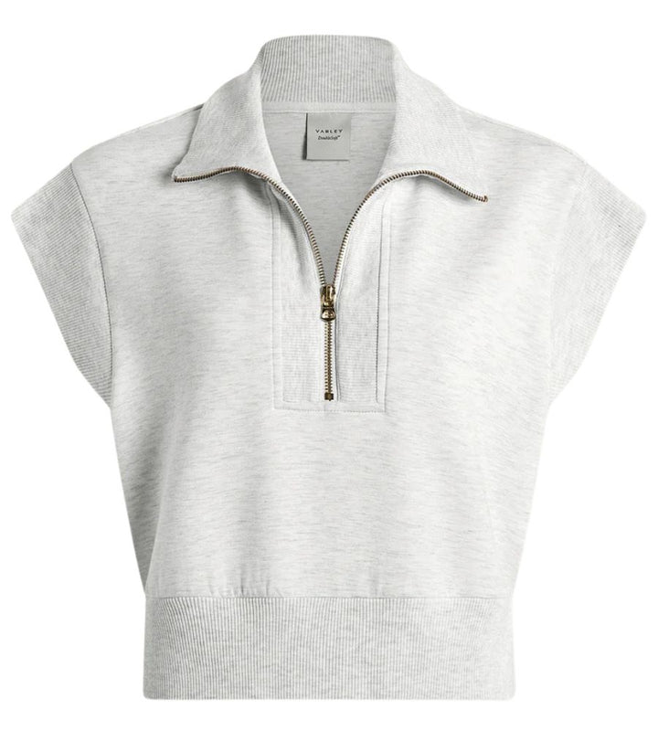Kelly Half Zip Ivory Marl