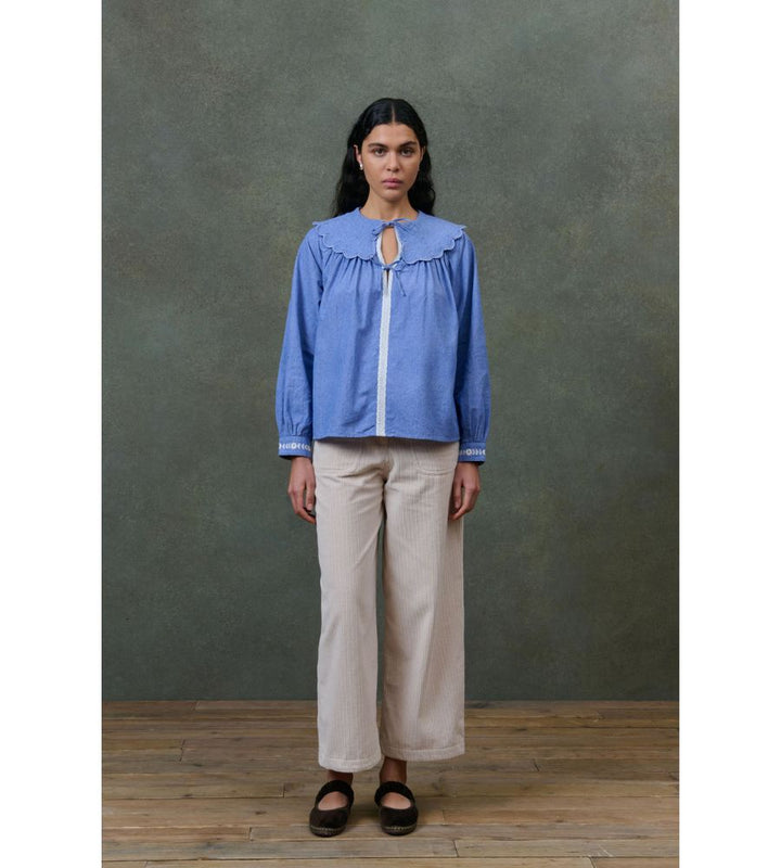 Hyacia Shirt - Blue Chambray