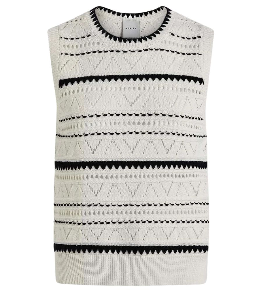 Athena Knit Vest Egret