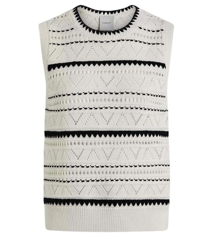 Athena Knit Vest Egret
