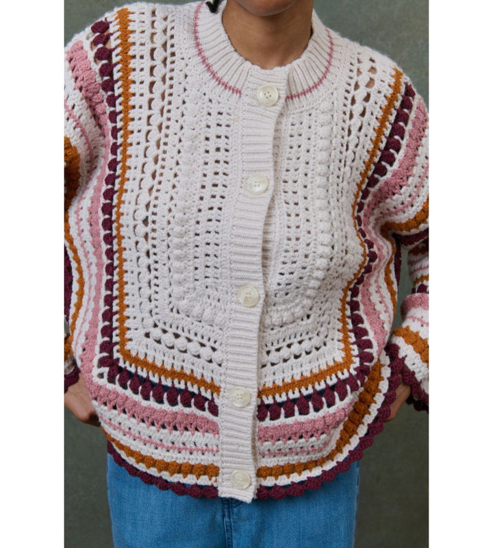 Khalani Cape - Cream Multicolour