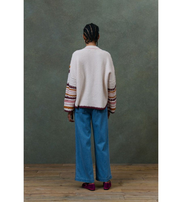 Khalani Cape - Cream Multicolour