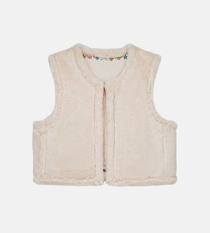 Renee Reversible Vest - Cream