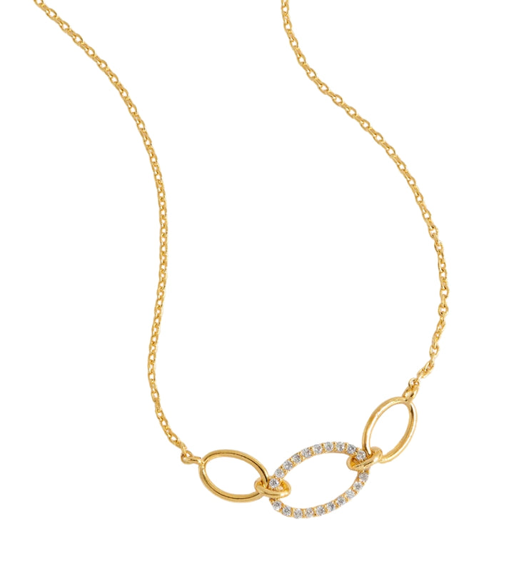 EBN7102G Oval Link Chain Necklace