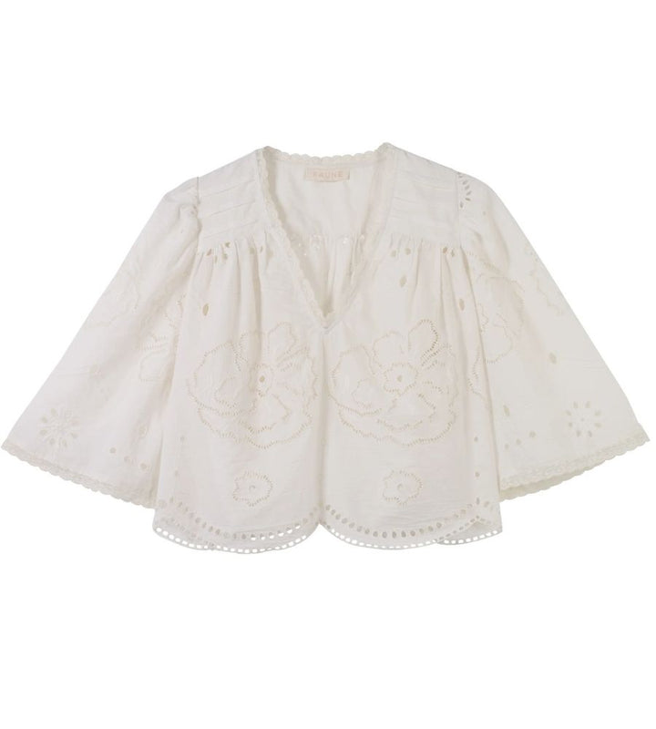 Mabel Top - Vintage White