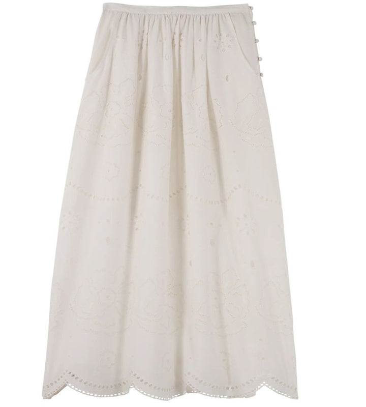 Mabel Skirt - Vintage White