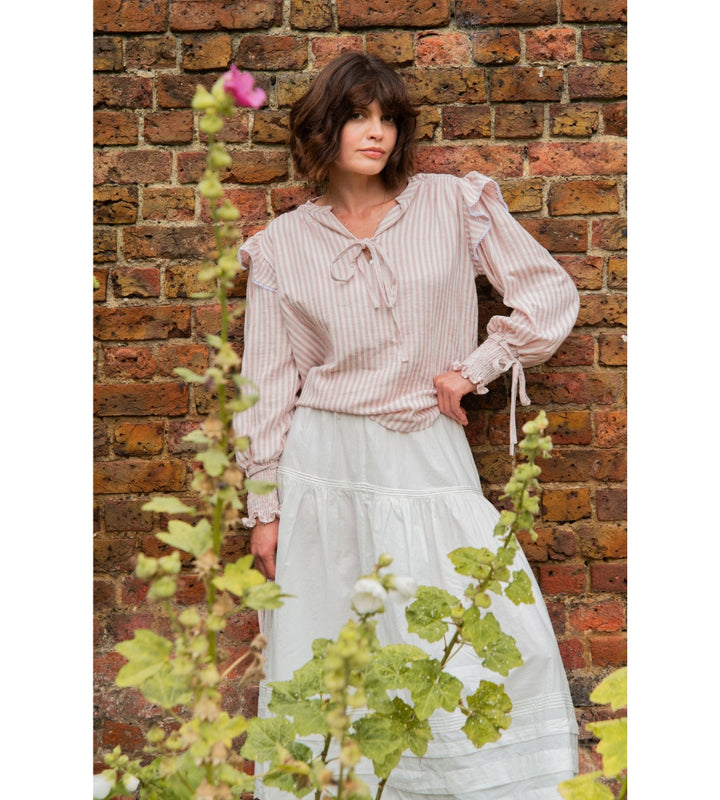Poppy Blouse in Double Stripe