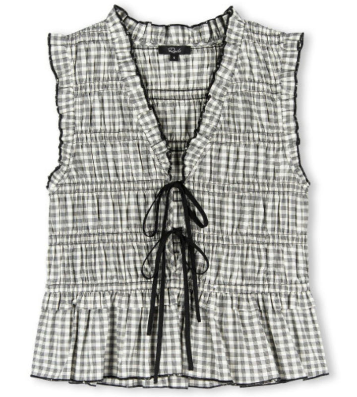 Martine - Ivory Jet Gingham