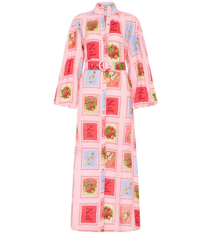 Noddy Dress - Strawberry Stamp