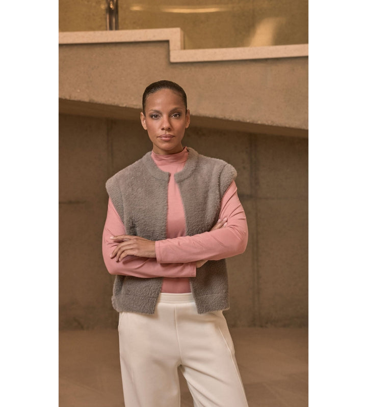 Elona Waistcoat - Taupe
