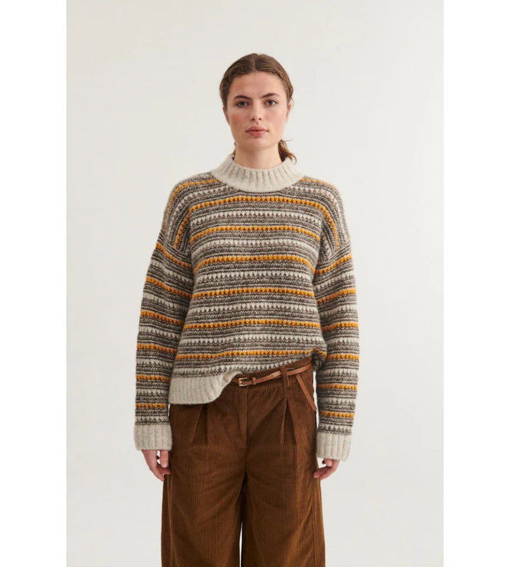 Sally High Neck - Light Grey Mel