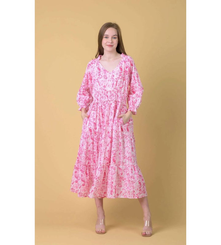 Jocelyn Dress - Cleo Pink