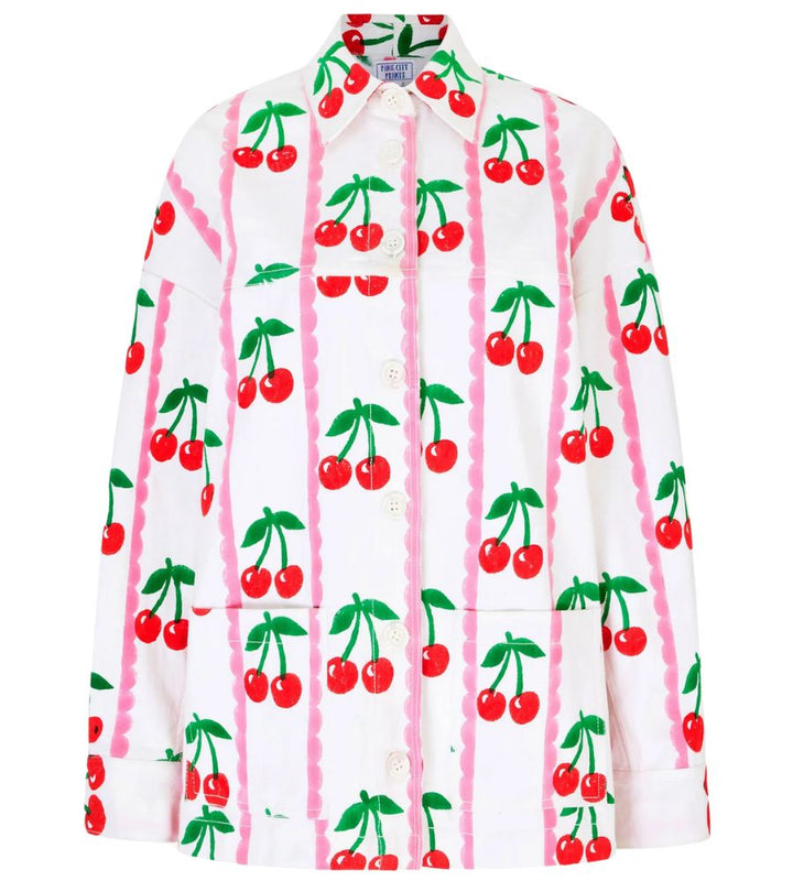 Romy Jacket - Scalloped Cherry