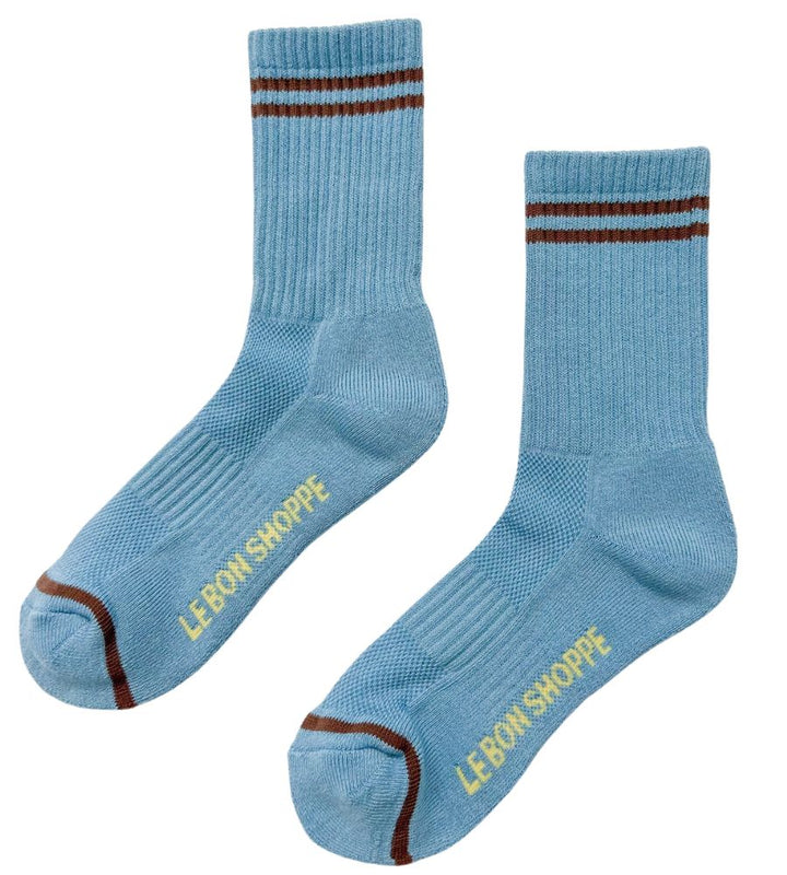Boyfriend Socks - Powder Blue