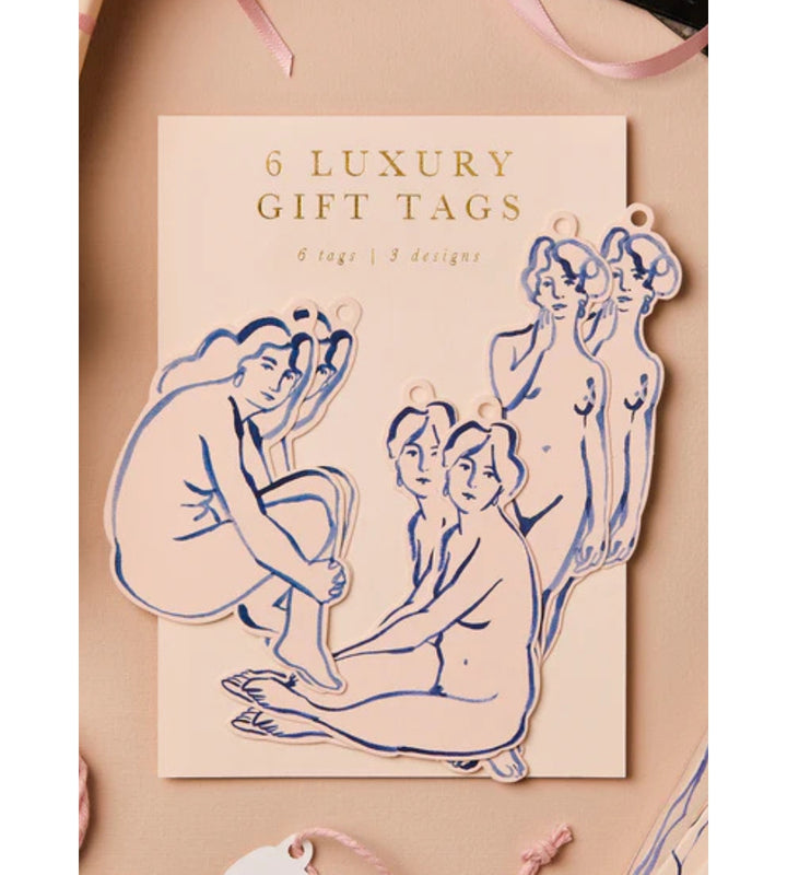 Blue Nudes Gift Tags