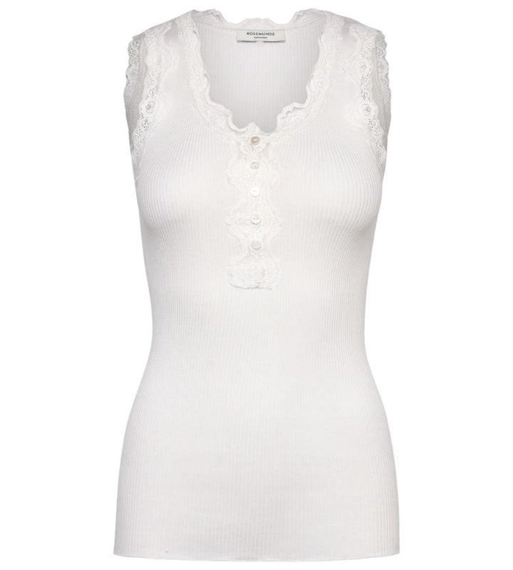 100791 Beatha Sleeveless Lace - New White