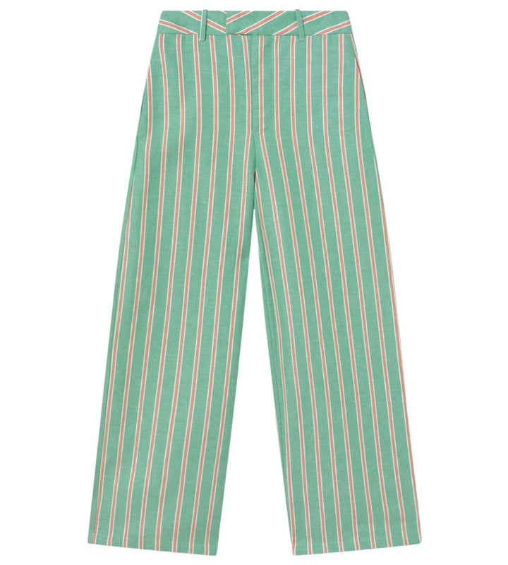 Striped Trousers - Emerald