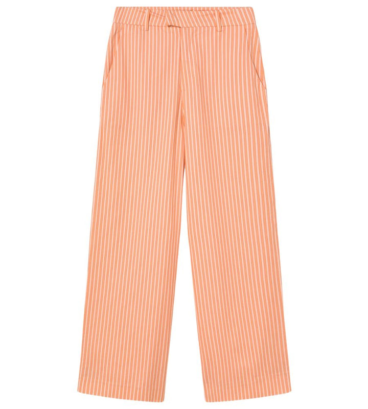 Striped Twill Trousers - Pastel Pink