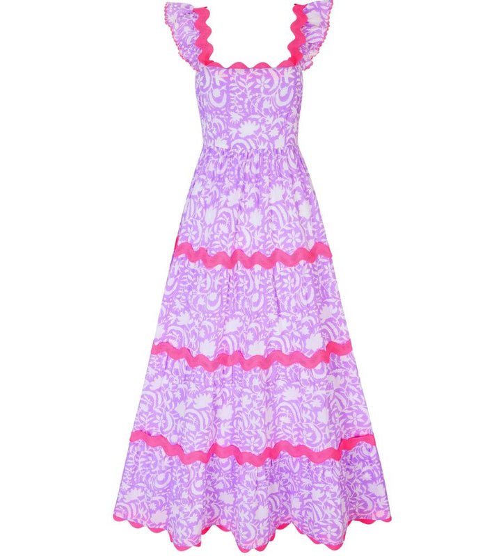 Xanthe Dress - Lilac Begonia