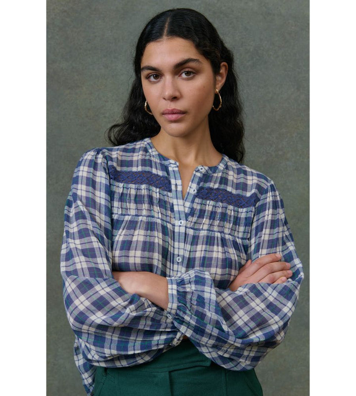 Jally Shirt - Blue Chilly Checks