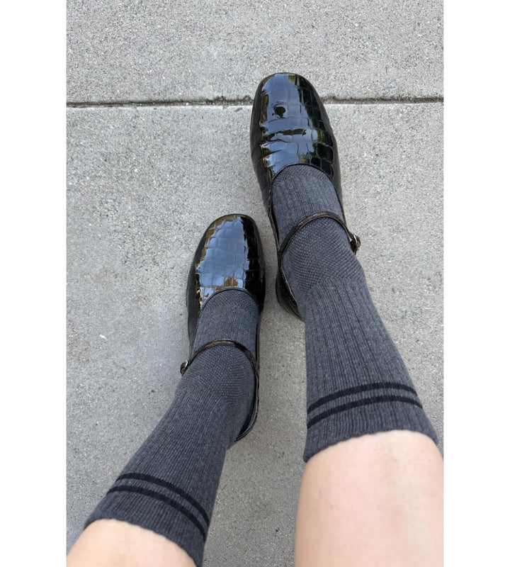 Boyfriend Socks - Charcoal