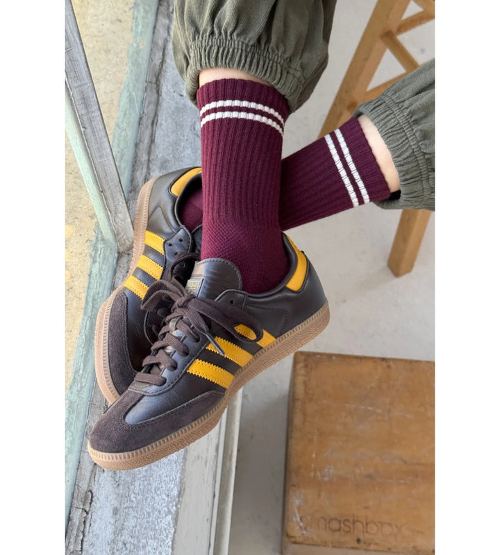 Boyfriend Socks - Maroon