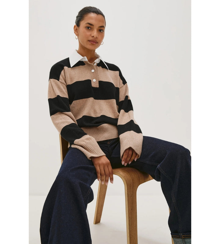 Paxton Sweater - Oatmeal/Black