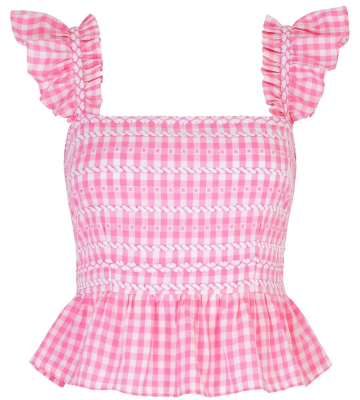 Kolkata Top - Candyfloss Gingham
