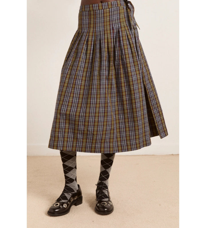 Josie Midi Skirt - Multi Check