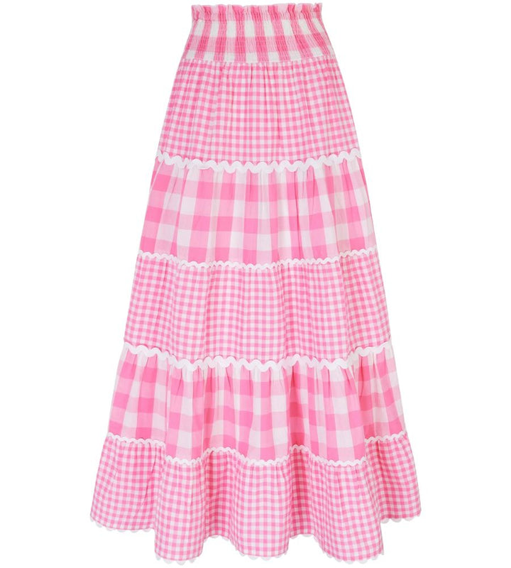 Kolkata Skirt - Candyfloss Gingham