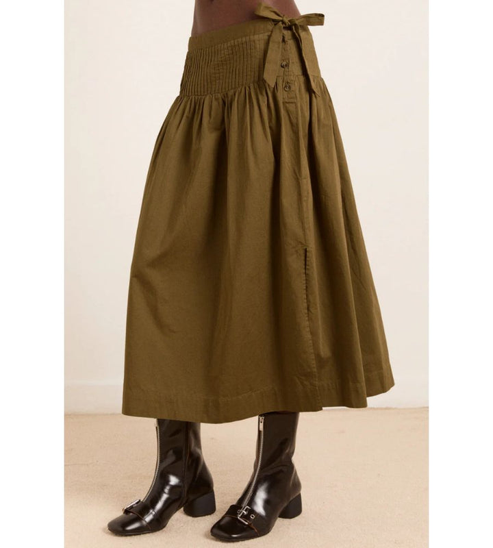 Josie Midi Skirt - Olive