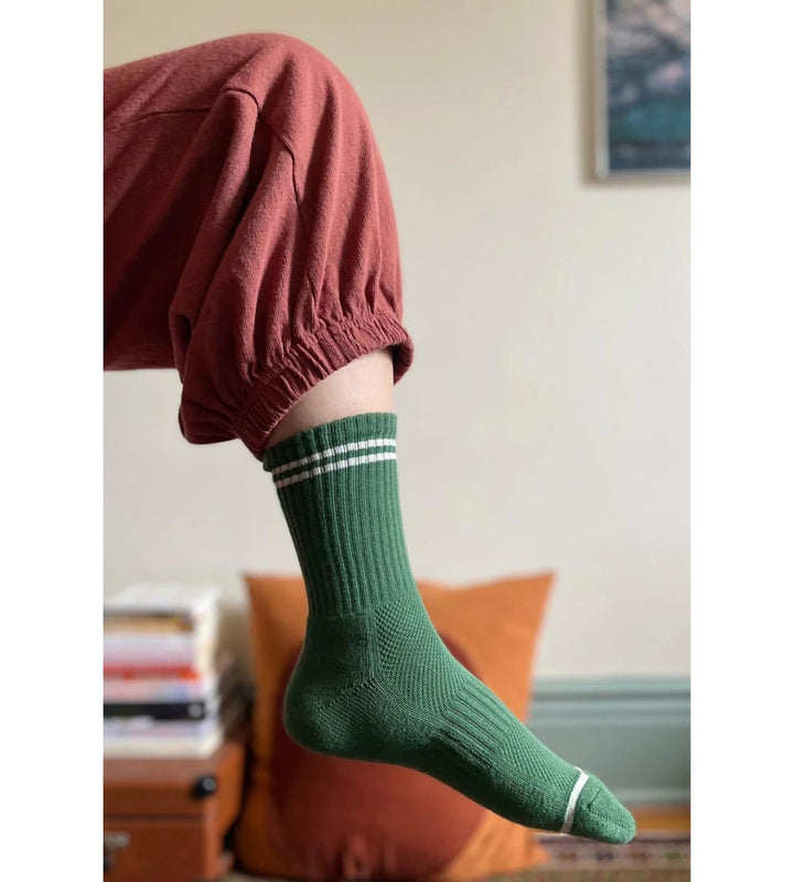 Boyfriend Socks - Moss
