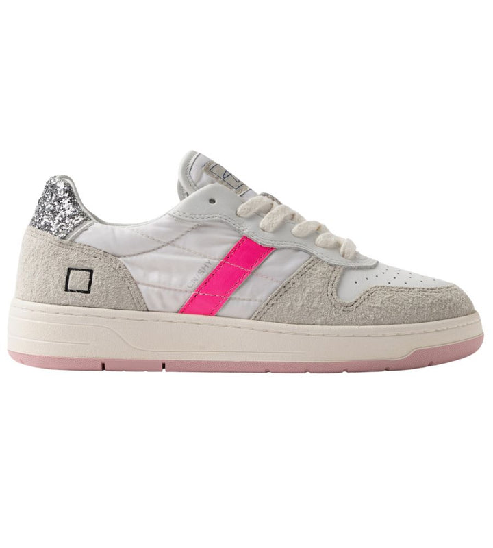 Court Shiny White-Fuxia