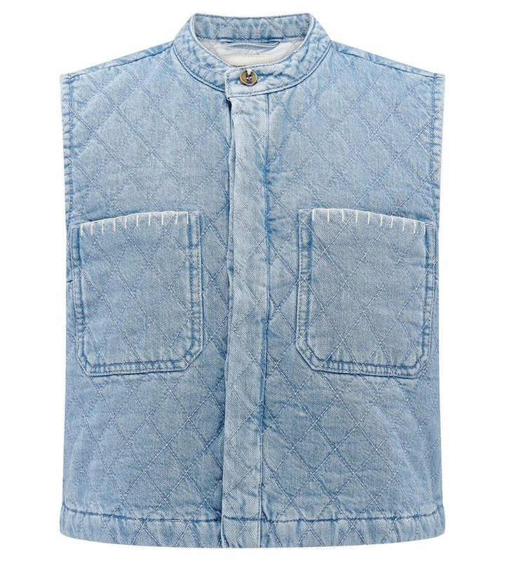 Quilted Pablo Waistcoat - Summer Sky